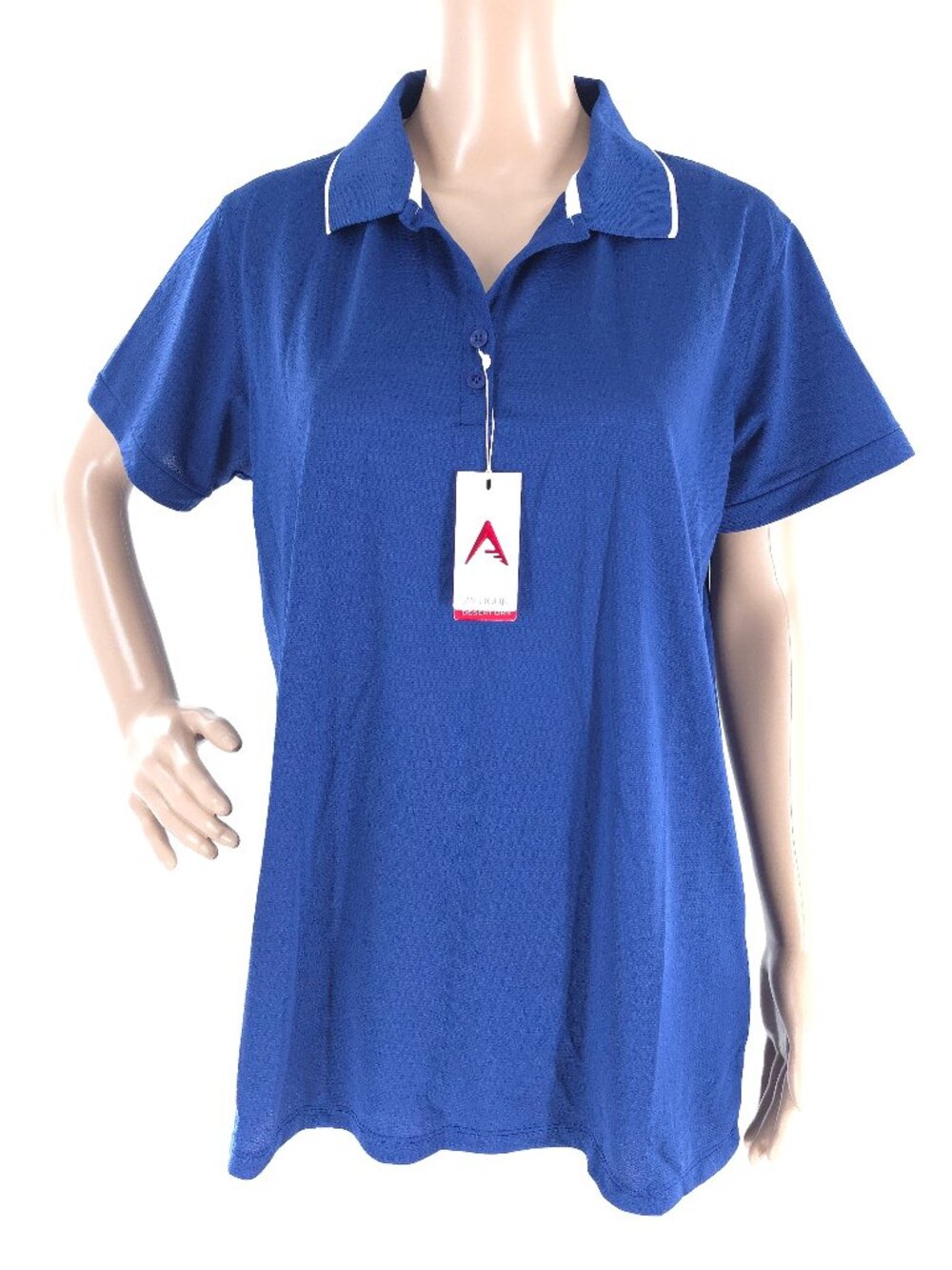 Antigua Women Top Polo Short Sleeves Color Blue Size XL - NWT